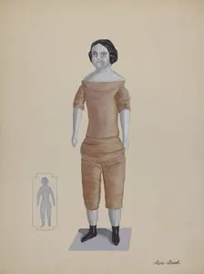 Doll - "Nancy Lou", c. 1937. Creator: Rex F Bush