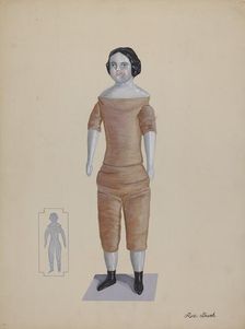 Doll - "Nancy Lou", c. 1937. Creator: Rex F Bush