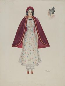 Doll - "Narcissa Savery", c. 1937. Creator: Josephine C. Romano