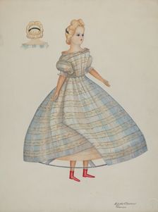 Doll - "Nellie Bates", c. 1937. Creators: Josephine C. Romano, Edith Towner