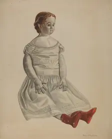 Doll--"Nina", 1935/1942. Creator: Renee A. Monfalcone