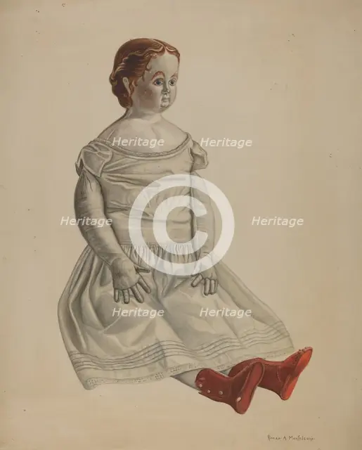 Doll--"Nina", 1935/1942. Creator: Renee A. Monfalcone.