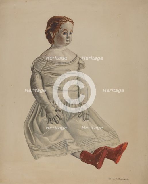 Doll--"Nina", 1935/1942. Creator: Renee A. Monfalcone.