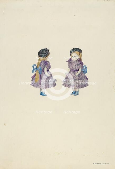 Doll of Bisque, c. 1937. Creator: Edith Towner.