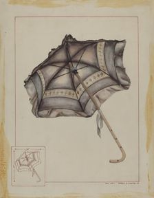 Doll Parasol, c. 1938. Creator: Ernest A Towers Jr