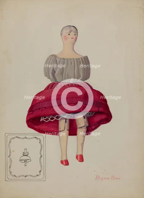 Doll - "Phoebe", c. 1937. Creator: Eugene Croe.