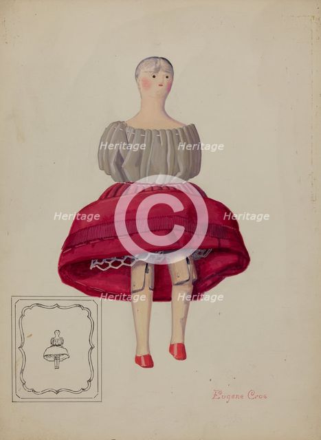 Doll - "Phoebe", c. 1937. Creator: Eugene Croe.