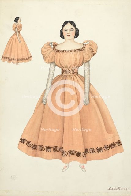 Doll: "Rachel", 1935/1942. Creator: Edith Towner.