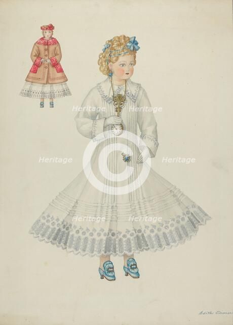 Doll - "Retta Hervey", c. 1937. Creator: Edith Towner.