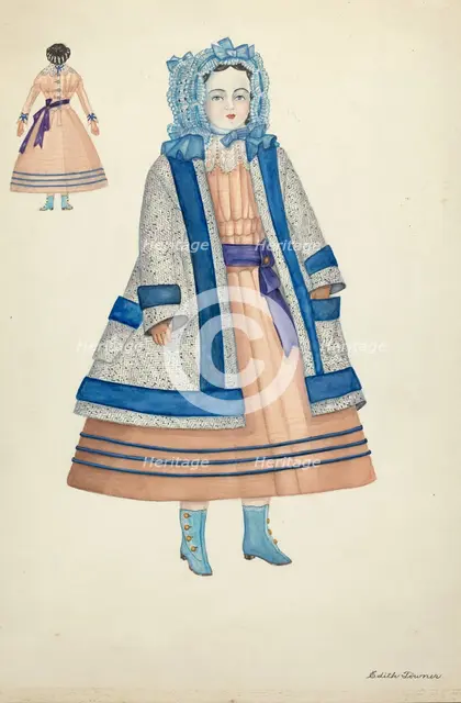 Doll: "Rose Bates", 1935/1942. Creator: Edith Towner.