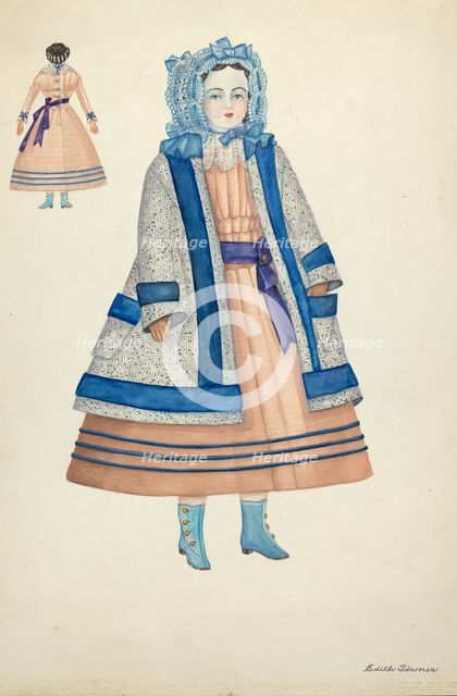 Doll: "Rose Bates", 1935/1942. Creator: Edith Towner.