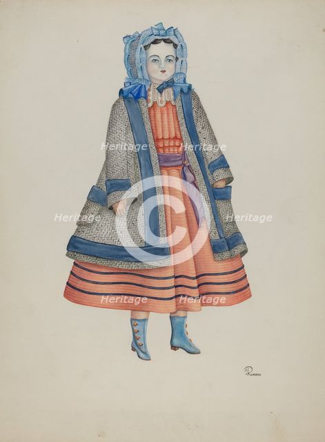 Doll - "Rose Bates", 1935/1942. Creator: Josephine C. Romano.