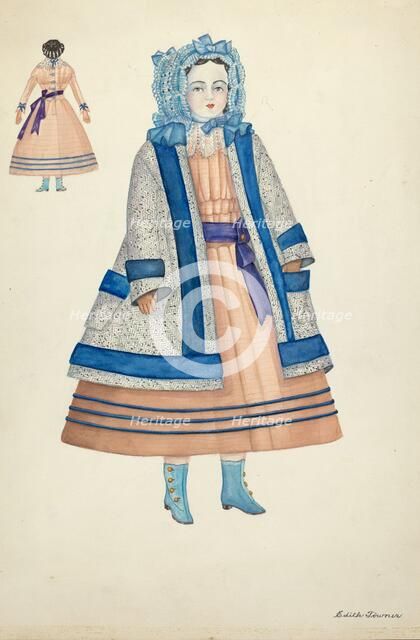 Doll: "Rose Bates", 1935/1942. Creator: Edith Towner.