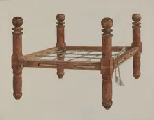 Doll's Bed, c. 1937. Creator: Max Fernekes