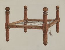 Doll's Bed, c. 1937. Creator: Max Fernekes