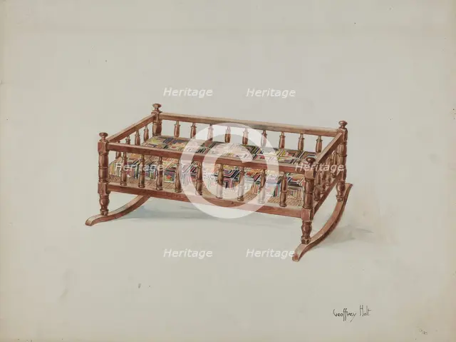 Doll's Cradle, c. 1937. Creator: Geoffrey Holt.