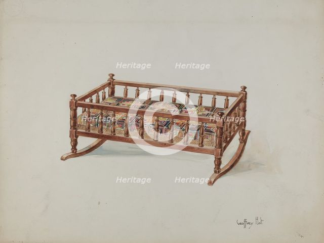 Doll's Cradle, c. 1937. Creator: Geoffrey Holt.