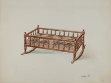 Doll's Cradle, c. 1937. Creator: Geoffrey Holt