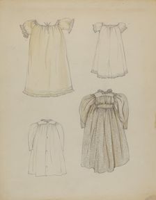 Doll's Dress and Shift, 1935/1942. Creator: Rosalia Lane