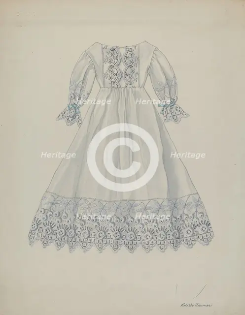 Doll's Dress, c. 1937. Creator: Edith Towner.