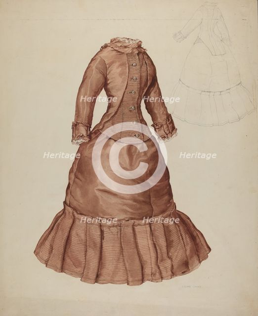 Doll's Dress, c. 1938. Creator: Lillian Causey.