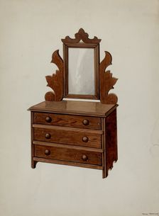 Doll's Dresser, c. 1937. Creator: Dana Bartlett