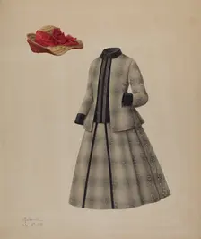 Doll's Suit and Hat, 1937. Creator: Louis Maldarelli