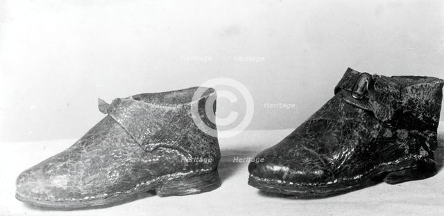 Doll's Shoes, England, 1775/1825, early 18th century style. Creator: Unknown.