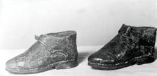 Doll's Shoes, England, 1775/1825, early 18th century style. Creator: Unknown
