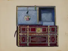 Doll's Trunk, c. 1936. Creator: Mina Lowry