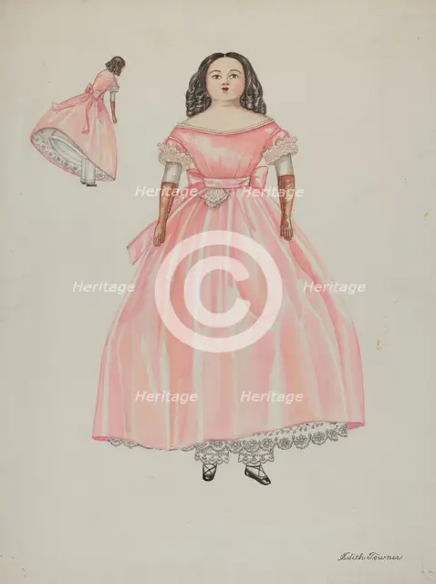 Doll - "Sally Taber", c. 1937. Creator: Edith Towner.