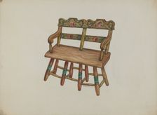Doll Settee, c. 1938. Creator: Austin L. Davison