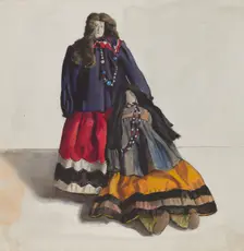 Dolls (Apache Women), 1935/1942. Creator: Jane Iverson