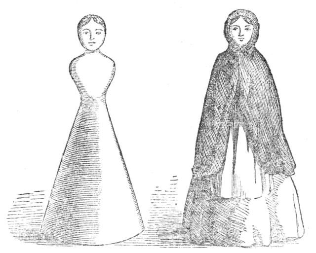 Dolls for a toy theatre, 1861. Creator: Unknown.