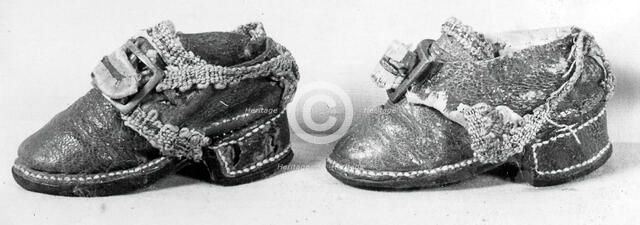 Doll's Shoes, England, 18th century. Creator: Unknown.