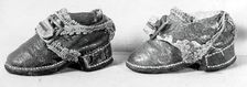 Doll's Shoes, England, 18th century. Creator: Unknown