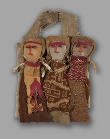 Dolls, Peru, 1950/84, with textile fragments from A.D. 1000/1476. Creator: Unknown