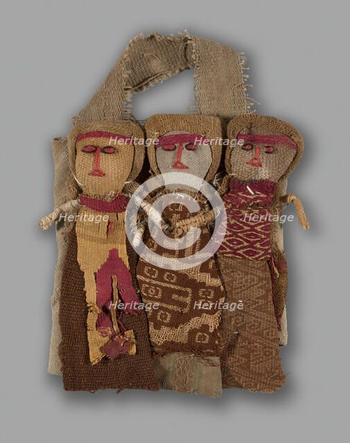 Dolls, Peru, 1950/84, with textile fragments from A.D. 1000/1476. Creator: Unknown.