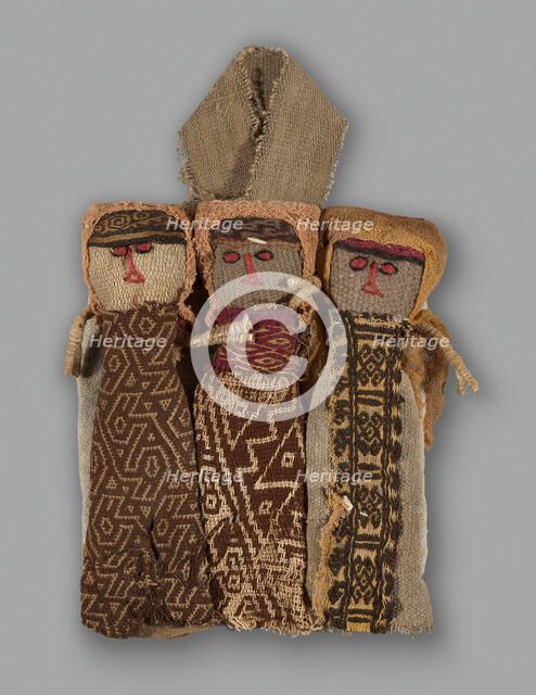 Dolls, Peru, 1950/84, with textile fragments from A.D. 1000/1476. Creator: Unknown.
