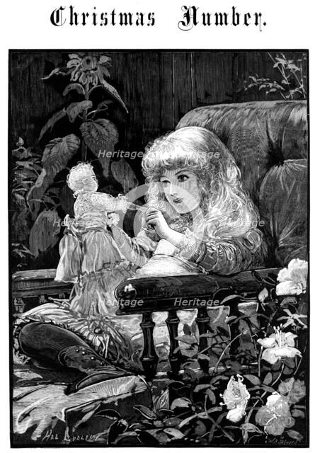 Dolly, Isn't Christmas Jolly?, drawn by Hal Ludlow, 1883. Creator: William James Palmer.