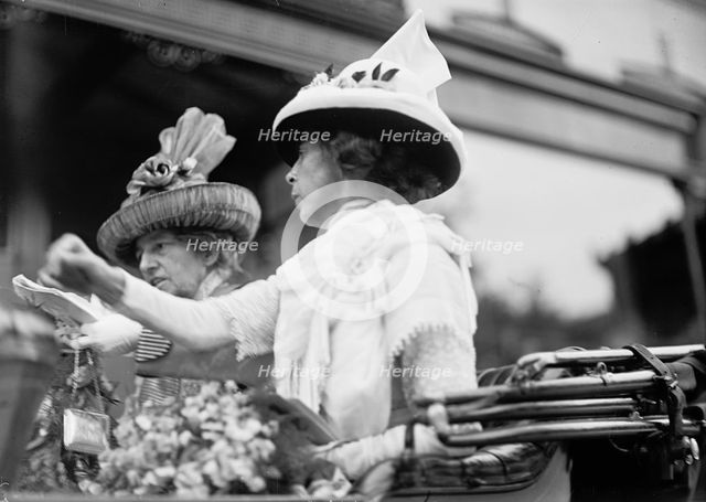 Dolly Madison Breakfast - Mrs. C.H. Mcdonnell and Mrs. Champ Clark, 1912. Creator: Harris & Ewing.