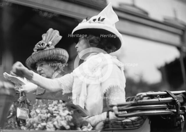 Dolly Madison Breakfast - Mrs. C.H. Mcdonnell and Mrs. Champ Clark, 1912. Creator: Harris & Ewing.