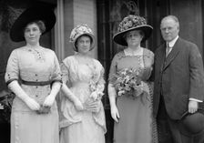 Dolly Madison Breakfast - Mrs. H.D. Clayton; Mrs. Bedell Parker; Mrs. W.J. Bryan; Norman Mack, 1912. Creator: Harris & Ewing