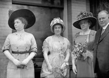 Dolly Madison Breakfast - Mrs. H.D. Clayton; Mrs. Bedell Parker; Mrs. W.J. Bryan; Norman Mack, 1912. Creator: Harris & Ewing