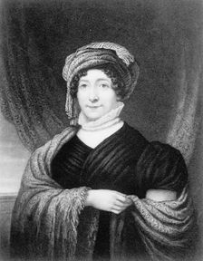 Dolly [sic] Madison - Steel Engraving of Portrait By Joseph Ward, 1912. Creator: Harris & Ewing