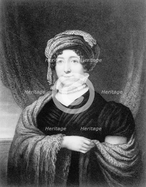 Dolly [sic] Madison - Steel Engraving of Portrait By Joseph Ward, 1912. Creator: Harris & Ewing.