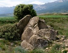 Dolmen of Alto de la Huesera, Laguardia, Alava province, Basque Country, Spain, (2001). Creator: LTL