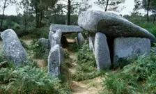 Dolmen of Kerival, Carnac commune, Southern Brittany, France, Megalithic culture, (1997). Creator: LTL