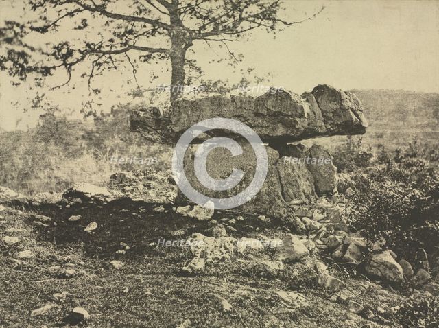 Dolmen, Cap del Puetch, Ariège, France, c. 1865-1869. Creator: Arthur A. Taylor (French, 1873).