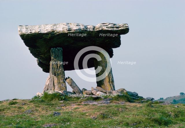 Dolmen, the Burren, County Clare, Ireland. Creator: Tony Evans.